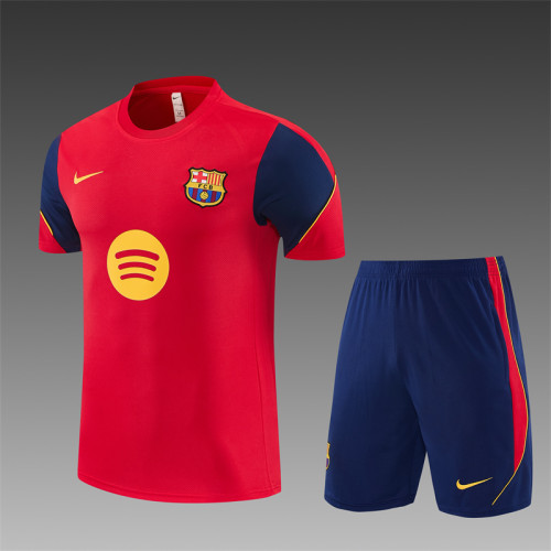26/27 Barcelona Short sleeve Adult training suit red