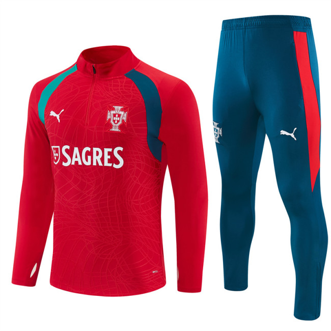 26/27 Portugal kids training suit red