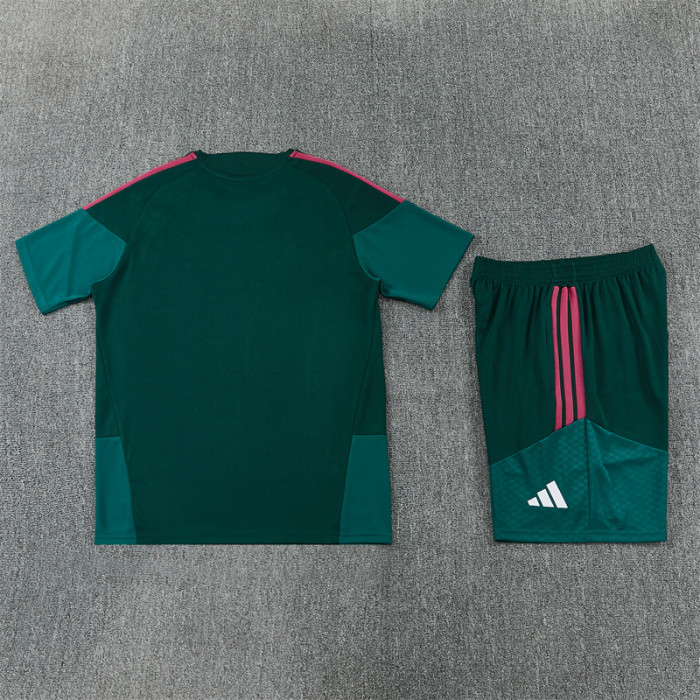 26/27 Real Madrid Short sleeve Adult training suit dark green
