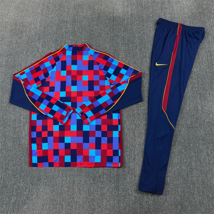 26/27 Barcelona Adult training suit light red blue