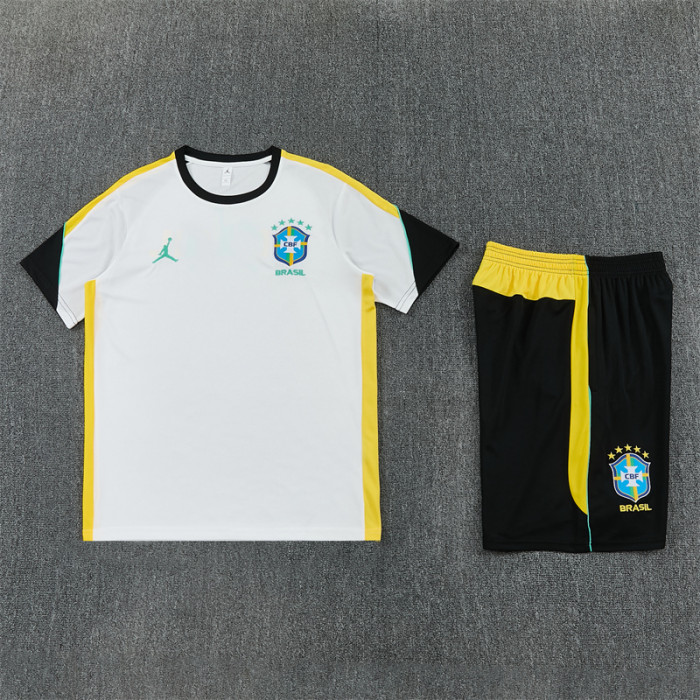 26/27 Brazil Short sleeve Adult training suit white
