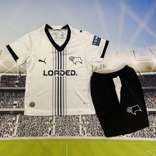 26/27 Derby County home kids kit