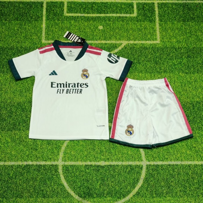 26/27 Real Madrid home kids kit
