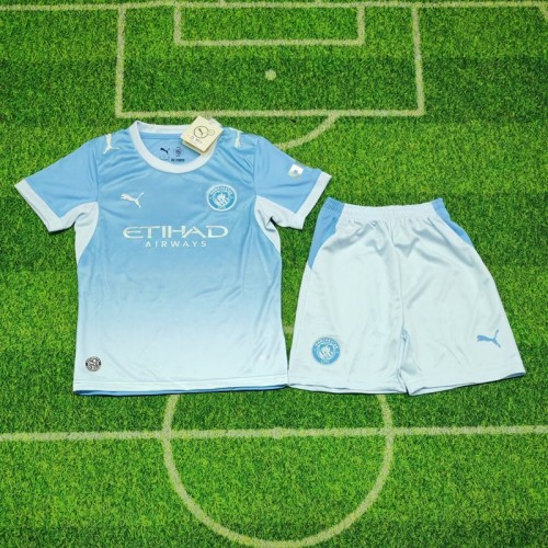 26/27 Manchester City home kids kit
