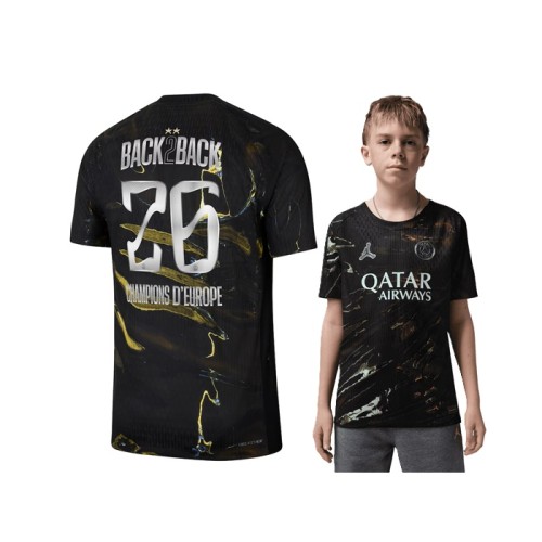 25/26 PSG Paris fourth Champions kids kit