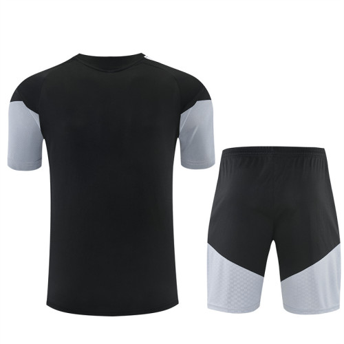 26/27 Spain kids short -sleeved training suit black