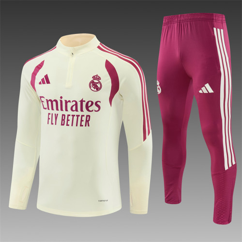 26/27 Real Madrid Adult training suit beige