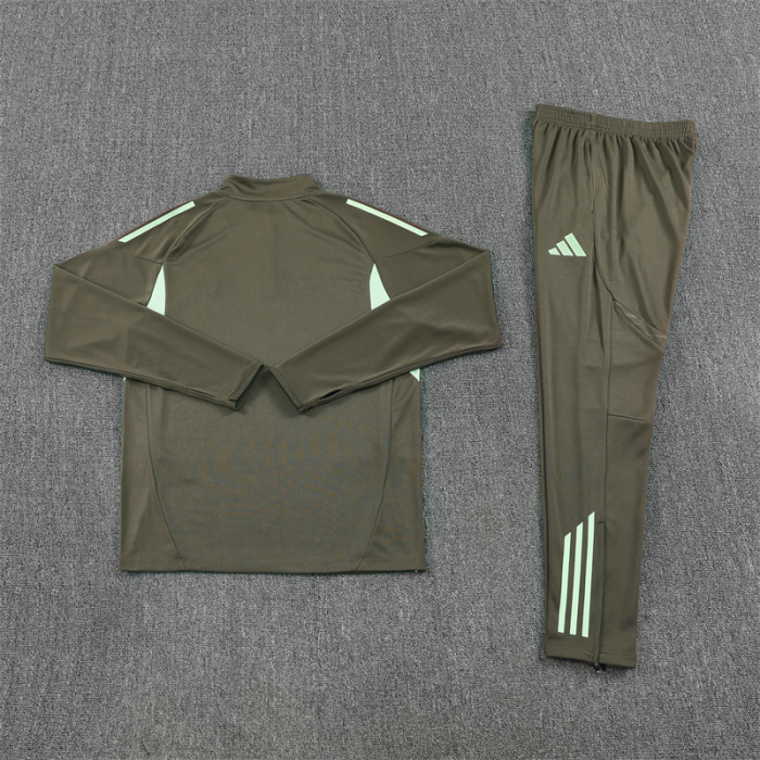 25/26 Real Madrid Kids training suit dark green