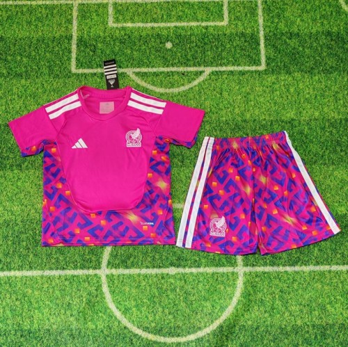 26/27 Mexico goalkeeper kids kit Pink