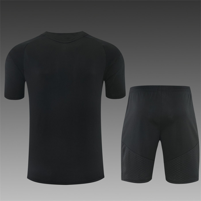 26/27 Real Madrid Short sleeve Adult training suit black