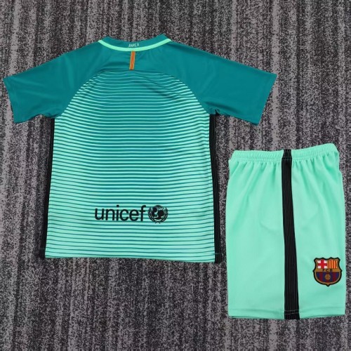 Retro 16/17 Barcelona third kids kit