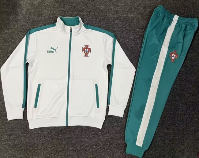 2627 Portugal training Adult suit jacket white