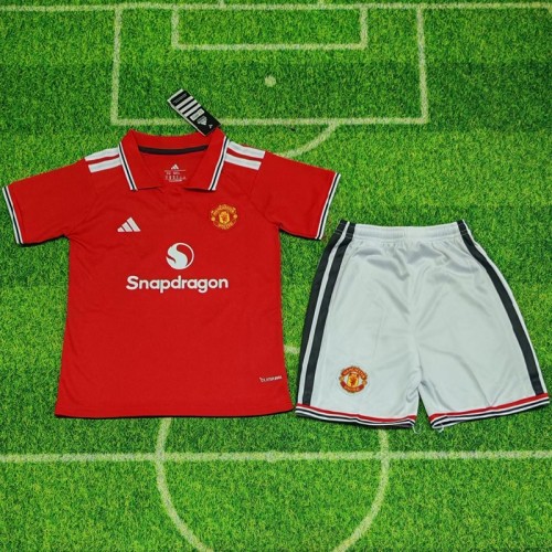 26/27 Manchester United home kids kit