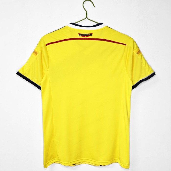 Retro 2014 Colombia home football Jersey