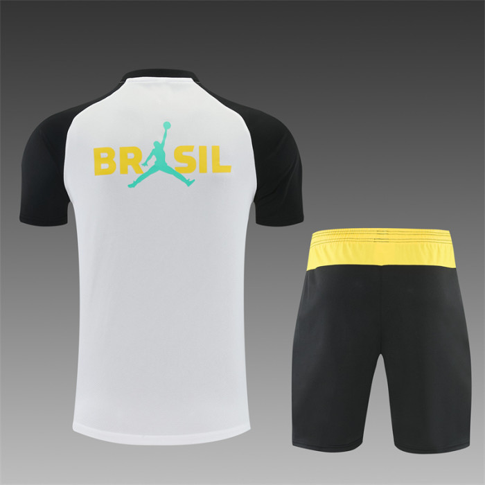 26/27 Brazil Short sleeve Adult training suit white