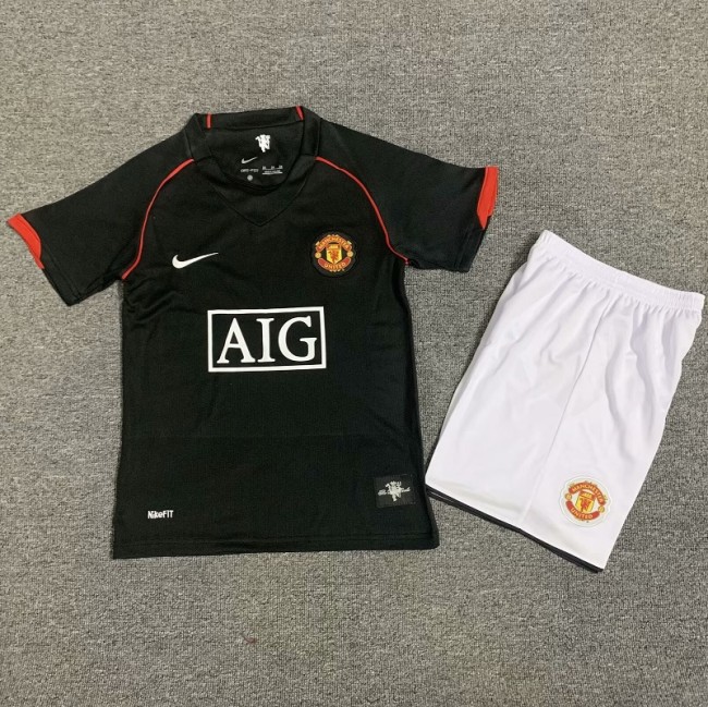 Retro 07/08 Manchester United Away kids kit