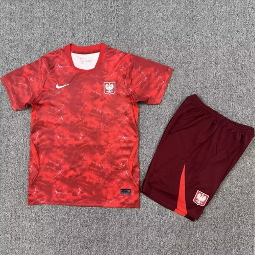 26/27 Poland Away kids kit