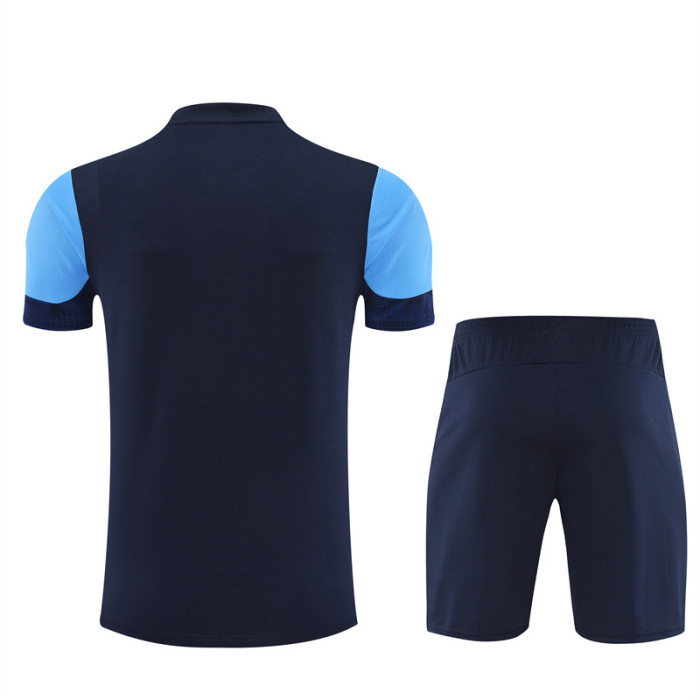 25/26 Marseille kids Short sleeve training suit royal blue