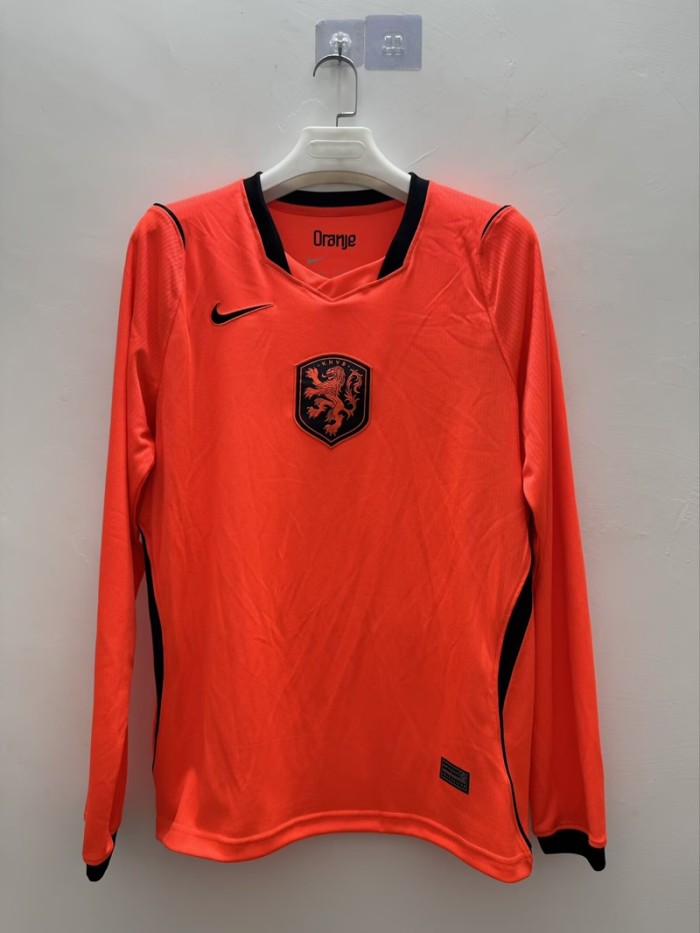 26/27 Netherlands home football Jersey long sleeves