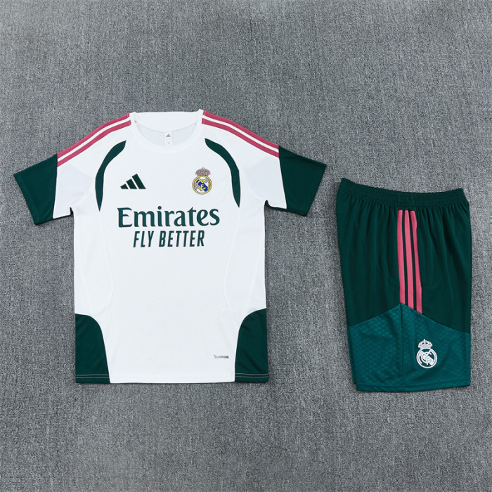 26/27 Real Madrid Short sleeve Adult training suit white