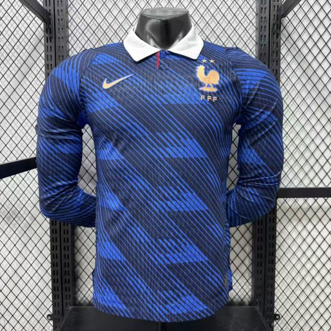 26/27 France home Player Version long sleeves