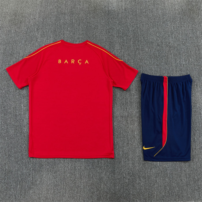 26/27 Barcelona kids Short sleeve training suit red