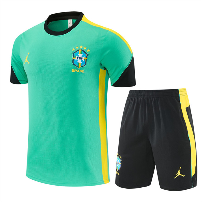 26/27 Brazil Short sleeve kids training suit