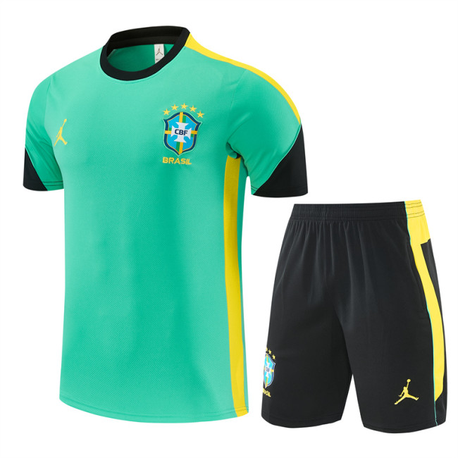 26/27 Brazil Short sleeve kids training suit