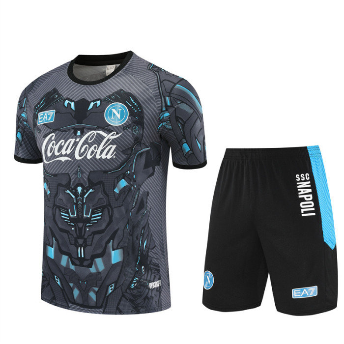 25/26  Napoli kids Short sleeve training suit grey