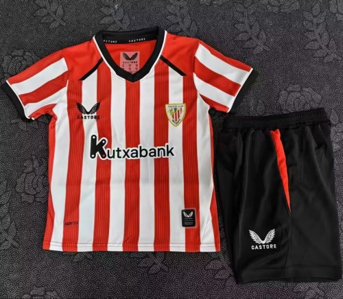 26/27 Athletic Bilbao home kids kit