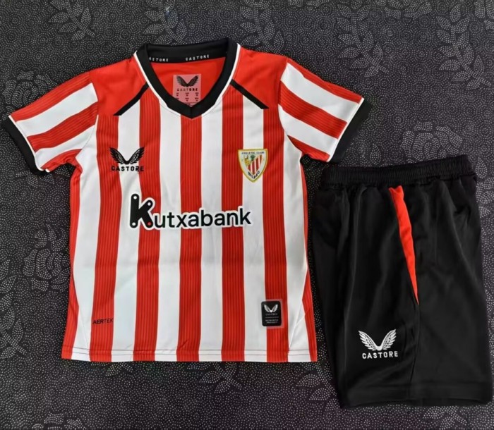 26/27 Athletic Bilbao home kids kit