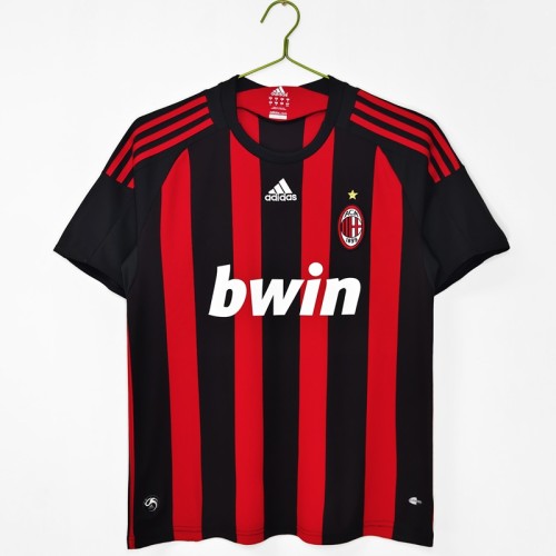 Retro 08/09  AC milan home football jersey