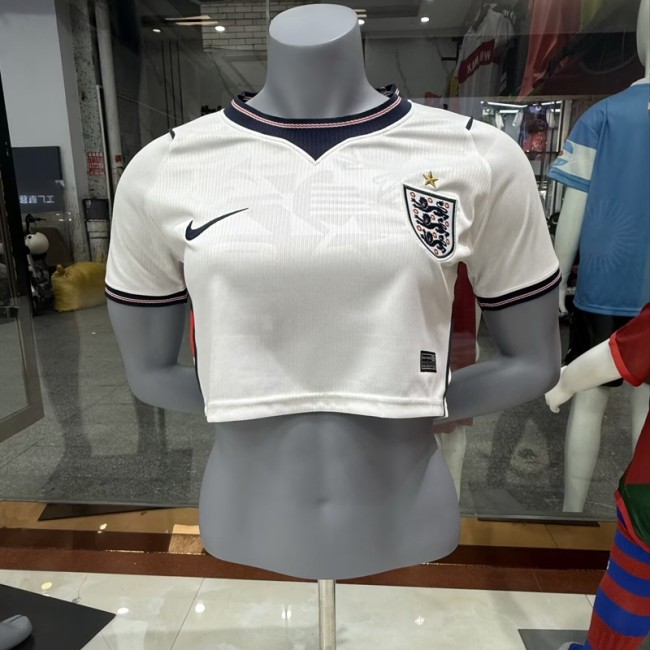 26/27 England home women's short football Jersey