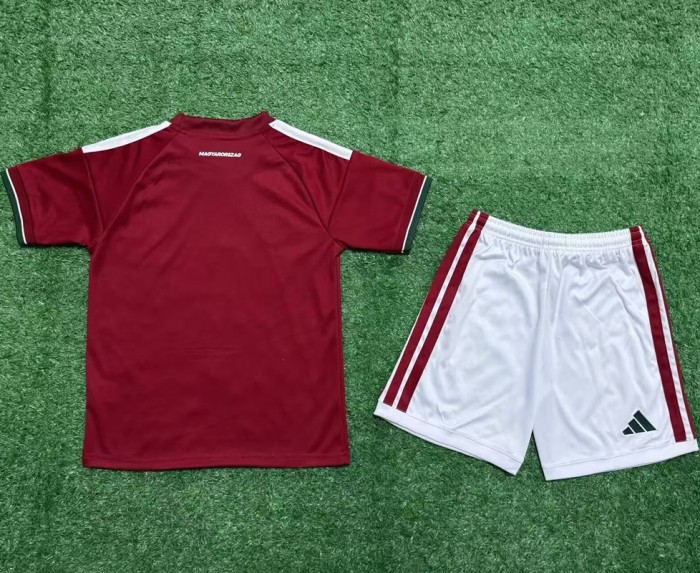 26/27 Hungary home kids kit football Jersey