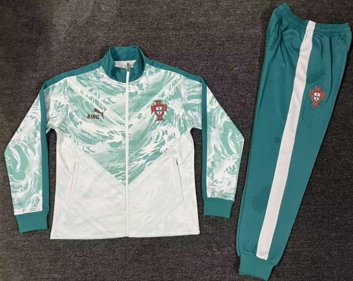 2627 Portugal training Adult suit jacket green