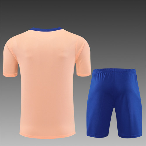 25/26 France kids short sleeved training suit pink