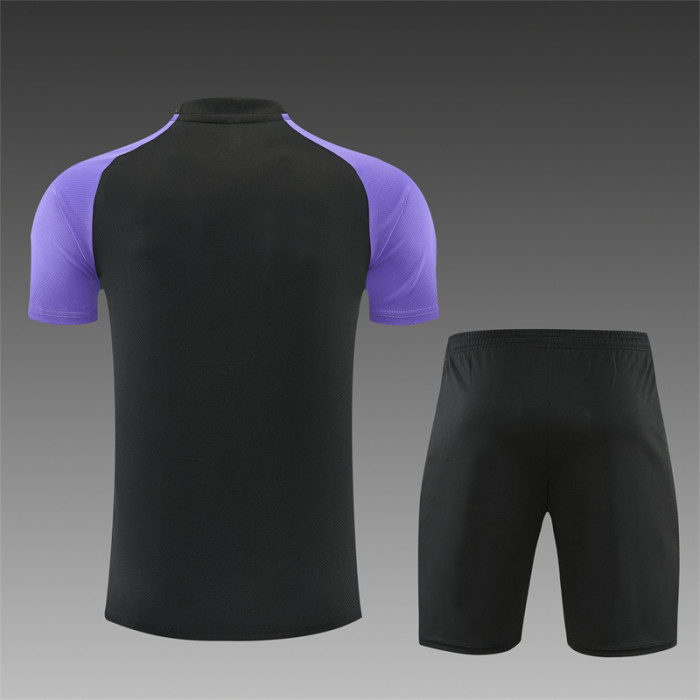 26/27 Barcelona Short sleeve Adult training suit black