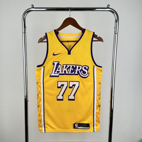 NBA Los Angeles Lakers #77 DONCIC Basketball Jersey