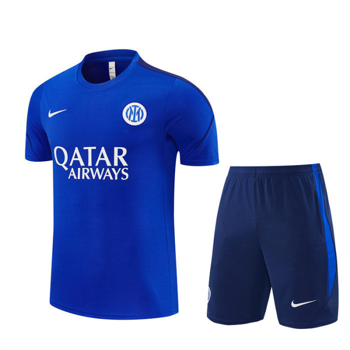 26/27 inter milan short sleeved  Kids training kit blue