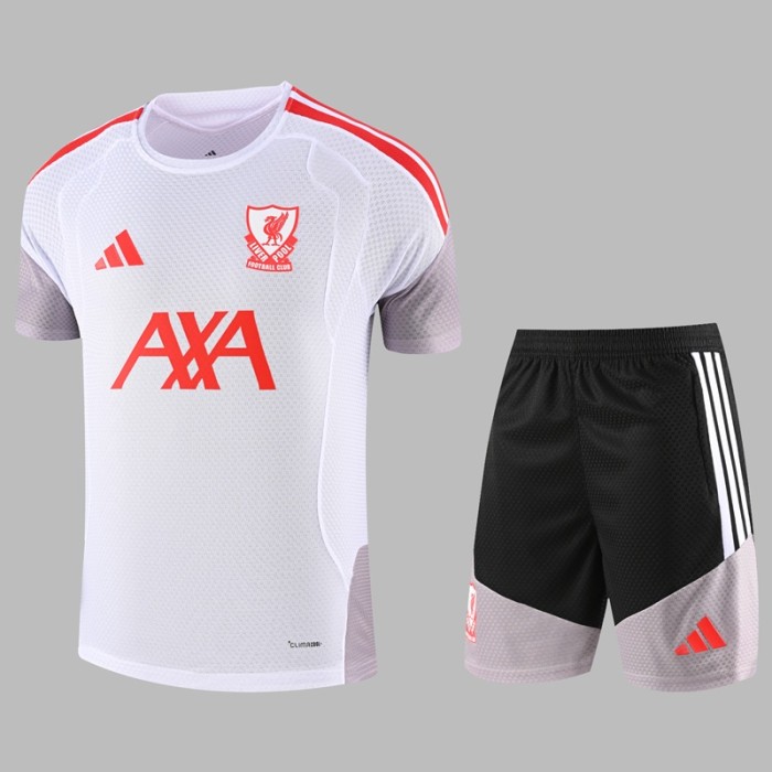 26/27 Liverpool Short sleeve training suit white