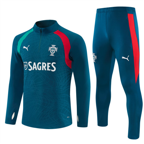 26/27 Portugal kids training suit dark green