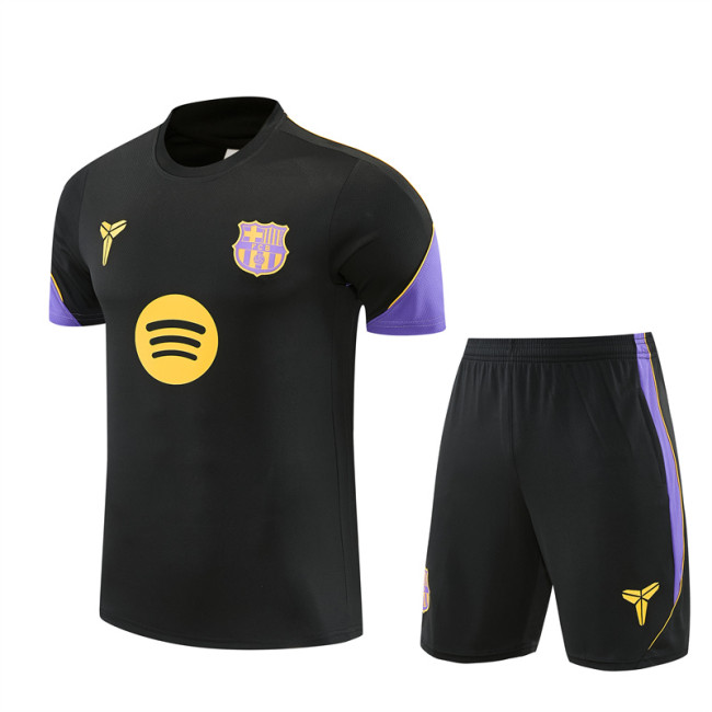 26/27 Barcelona kids Short sleeve training suit black