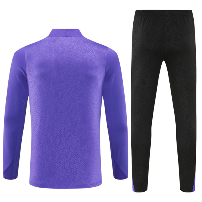 25/26 Barcelona kids training suit purple black