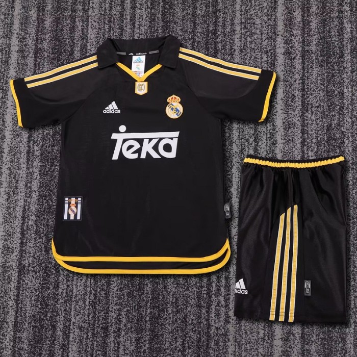 Retro 99/00 Real Madrid Away kids kit