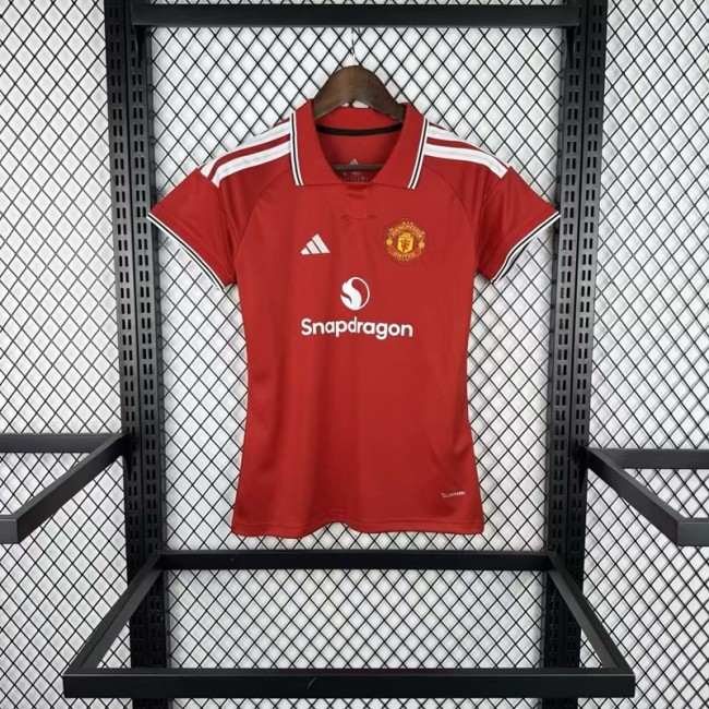 26/27 Manchester United home women's short football Jersey
