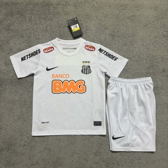Retro 2013 Santos home kids kit with socks