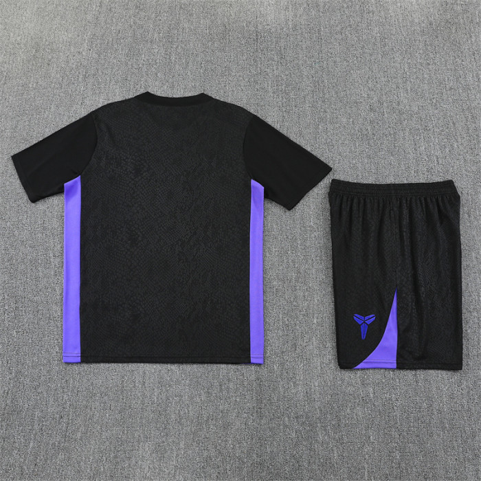 25/26 Barcelona Short sleeve Adult training suit black
