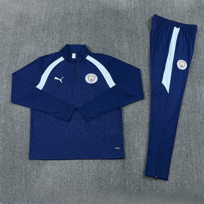 26/27Manchester city Adult training suit Royal Blue