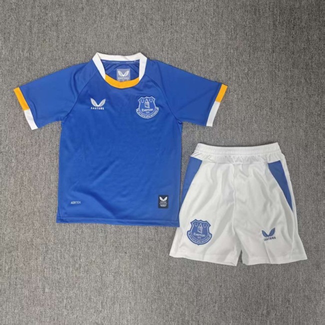 26/27 Everton home kids kit
