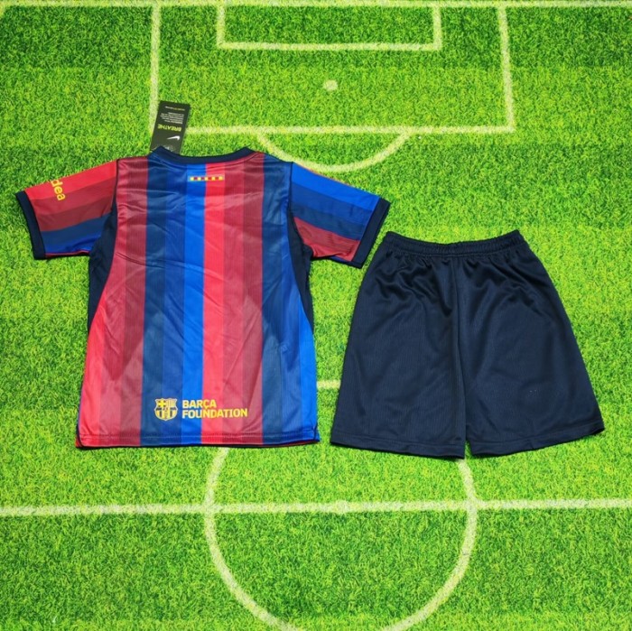 26/27 Barcelona home kids kit
